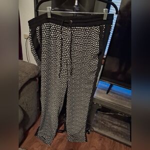 Black and White Polka Dot Pants